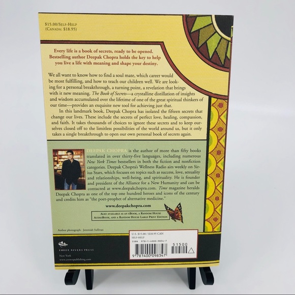 NEW Deepak Chopra Book of Secrets Paperback Book - Picture 4 of 6